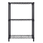 Estante de Metal Aço com 3 Prateleiras Preta Line Aramada 90x60x35cm 150kg Spaceo