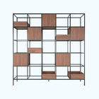 Estante Moderna Estilo Industrial Concret 250x40x250 Cor De M