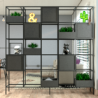 Estante Moderna Estilo Industrial Concret 250x40x250 Cor De M