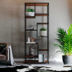 Estante Moderna Estilo Industrial Elegance 75x40x200 Cor Mdf