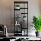 Estante Moderna Estilo Industrial Elegance 75x40x250 Cor Mdf