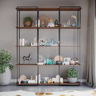 Estante Moderna Estilo Industrial Evidence 150x40x200 Cor Mdf