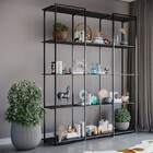 Estante Moderna Estilo Industrial Evidence 150x40x200 Cor Mdf