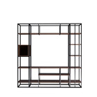 Estante Moderna Estilo Industrial Gold 200x40x200 Cor Mdf Cas