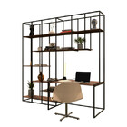 Estante Moderna Estilo Industrial Home Office Atmosphere 250x