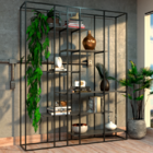 Estante Moderna Estilo Industrial Ladder 200x40x200 Cor Mdf P