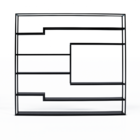 Estante Moderna Estilo Industrial Left 200x40x250 Cor Mdf Pre