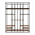 Estante Moderna Estilo Industrial Library 150x40x200 Cor Mdf