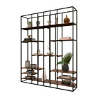 Estante Moderna Estilo Industrial Library 200x40x250 Cor Mdf