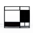 Estante Moderna Estilo Industrial Melodic 260x40x220 Cor Mdf