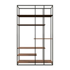 Estante Moderna Estilo Industrial Oasis 200x40x200 Cor Mdf Ca