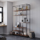 Estante Moderna Estilo Industrial Oasis 200x40x200 Cor Mdf Ca