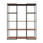 Estante Moderna Estilo Industrial Platinum 150x40x250 Cor Mdf