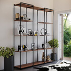 Estante Moderna Estilo Industrial Platinum 200x40x200 Cor Mdf