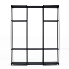 Estante Moderna Estilo Industrial Platinum 200x40x200 Cor Mdf