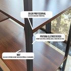 Estante Moderna Estilo Industrial Trend 50x40x150 Cor Mdf Pre