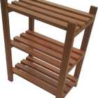 Estante Modular 3 Prateleiras Madeira Maciça 65x50x29 Cm Pint