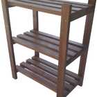 Estante Modular 3 Prateleiras Madeira Maciça 65x50x29 Cm Pint