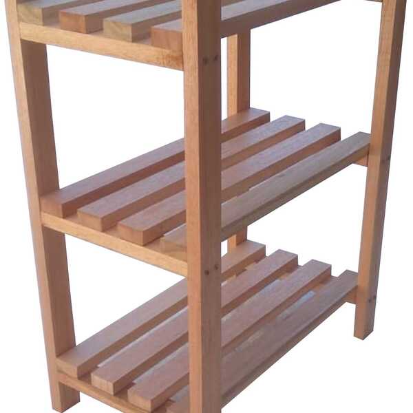 Estante Modular 3 Prateleiras Madeira Maciça 65x50x29 Cm Pint