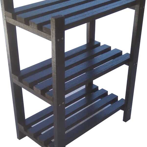 Estante Modular 3 Prateleiras Madeira Maciça 65x50x29 Cm Pint