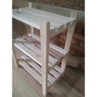 Estante Modular 3 Prateleiras Madeira Maciça 65x50x29 Cm Sem