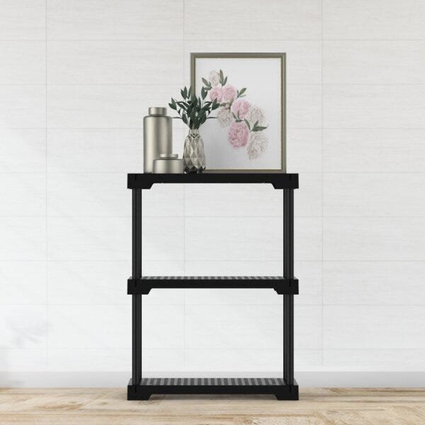 Estante Modular 3 Prateleiras Poly Eco Grifit Preta