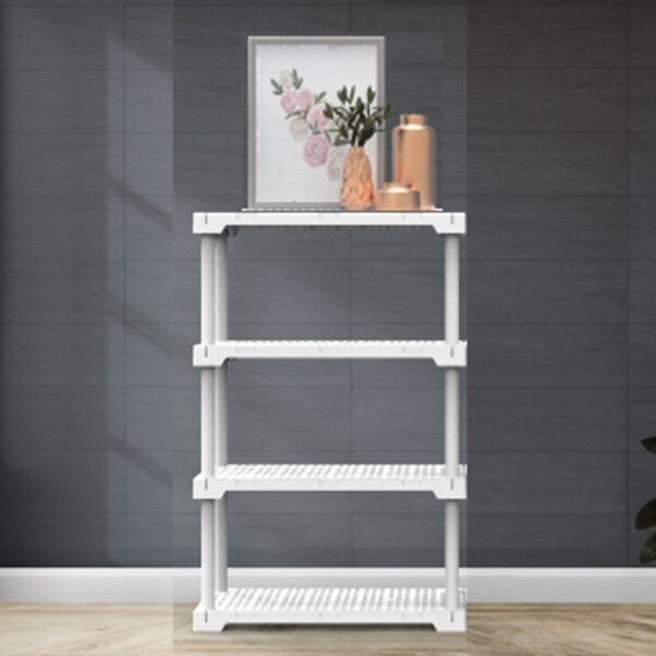 Estante Modular 4 Prateleiras Cube Eco Branco