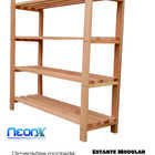 Estante Modular 4 Prateleiras Madeira 90x90x29 Cm Neonx - Sem
