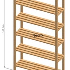 Estante Modular 6 Prateleiras Madeira 180x90x29 Cm Pintada Ne