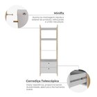 Estante Modular Essenza Com 3 Prateleiras Com 2 Gavetas Branco