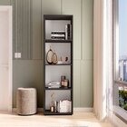 Estante Modular Para Livros 4 Nichos Calum Preto