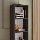 Estante Modular Para Livros 4 Nichos Calum Preto