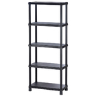 Estante Modular Plástico 04 Prateleiras Média Preto Rimax