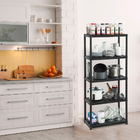 Estante Modular Plástico 5 Prateleiras Média Preto Rimax