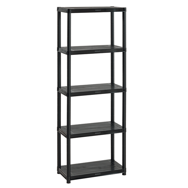 Estante Modular Plástico 5 Prateleiras Pequena Preto Rimax