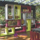 Estante Modular Retangular Tramontina Arty-v Concreto Em Poli