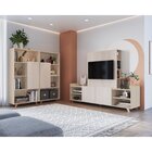 Estante Multifuncional 1 Porta 4 Nichos Aurora Nature