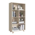 Estante Multifuncional 1 Porta 4 Nichos Aurora Nature/verde