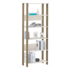 Estante Multiuso 1,66 Mt Com 5 Nichos Aline Carvalho/off White