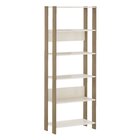 Estante Multiuso 1,66 Mt Com 5 Nichos Aline Carvalho/off White