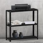 Estante Multiuso 3 Prateleiras 92cm Aço Preto