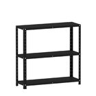 Estante Multiuso 3 Prateleiras 92cm Aço Preto