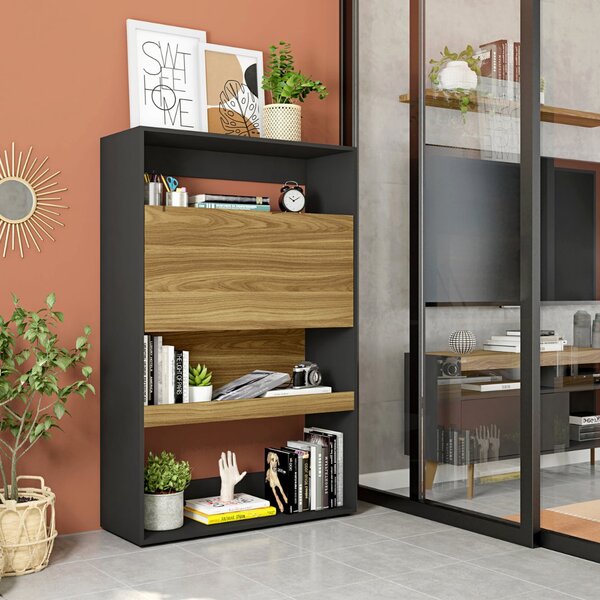 Estante Multiuso 3 Prateleiras Com Bancada Basculante Mood Ma