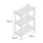 Estante Multiuso 3 Prateleiras Mira Gaam