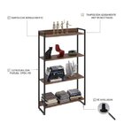 Estante Multiuso 4 Prateleiras 80cmx146cm Dynamica  Nogal