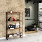 Estante Multiuso 4 Prateleiras 80cmx146cm Dynamica  Nogal