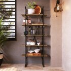 Estante Multiuso 5 Prateleiras Aramada Sw008 Preto/noce Oro