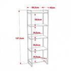 Estante Multiuso 5 Prateleiras Escritório Estilo Industrial F