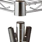 Estante Multiuso Arame Aço Cromado 2 Prateleiras Montável Dec