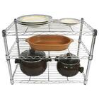 Estante Multiuso Arame Aço Cromado 3 Prateleiras Aramada